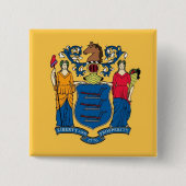 Button met vlag van New Jersey (Voorkant)