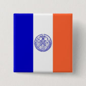 Button met vlag van New York (Voorkant)
