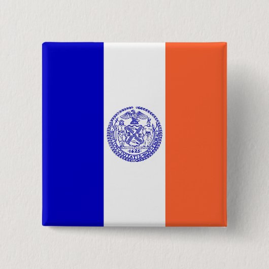 Button met vlag van New York (Voorkant)