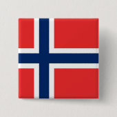 Button met vlag van Noorwegen (Voorkant)