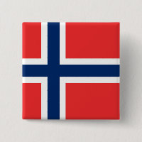 Button met vlag van Noorwegen