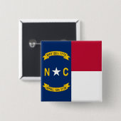 Button met vlag van North Carolina (Voorkant /achterkant)