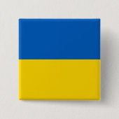 Button met vlag van Oekraïne (Voorkant)