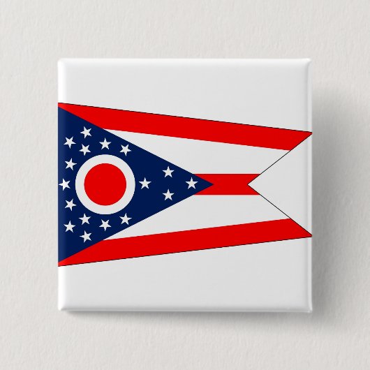 Button met vlag van Ohio (Voorkant)