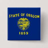 Button met vlag van Oregon (Voorkant)