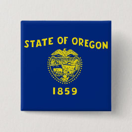 Button met vlag van Oregon