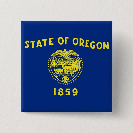 Button met vlag van Oregon (Voorkant)