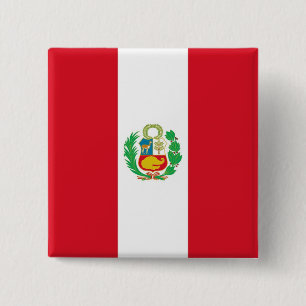 Button met vlag van Peru