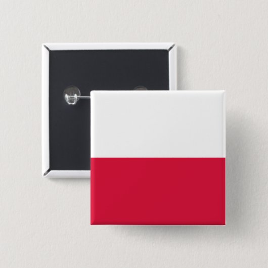 Button met vlag van Polen (Voorkant /achterkant)