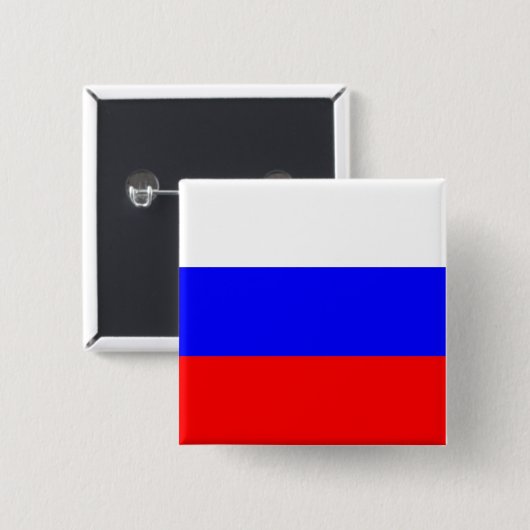 Button met vlag van Rusland (Voorkant /achterkant)