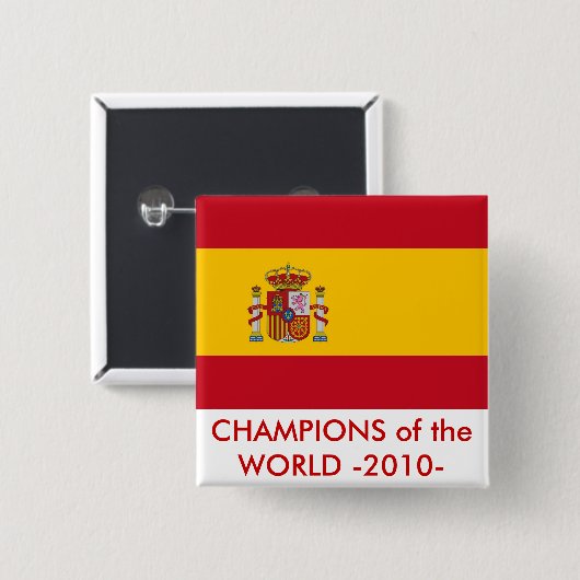 Button met vlag van Spanje (Voorkant /achterkant)