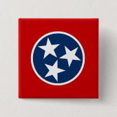 Button met vlag van Tennessee (Voorkant)