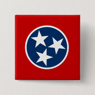 Button met vlag van Tennessee