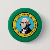 Button met vlag van Washington (Voorkant)