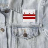 Button met vlag van Washington DC (In situ)