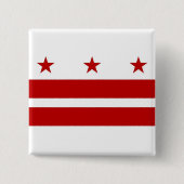 Button met vlag van Washington DC (Voorkant)