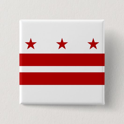 Button met vlag van Washington DC (Voorkant)