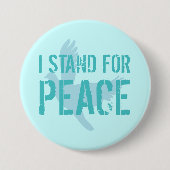 Button met vredesbericht (Voorkant)