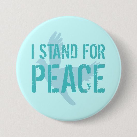 Button met vredesbericht (Voorkant)