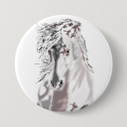 Button met witte paarden (Voorkant)
