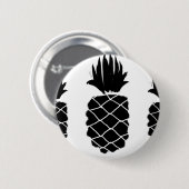Button met zwarte ananas (Voorkant /achterkant)