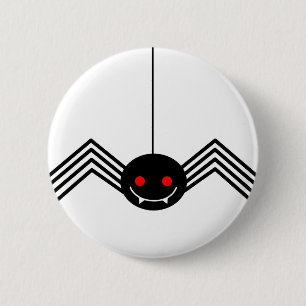 Button met zwarte spin