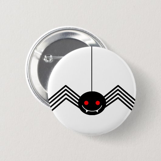 Button met zwarte spin (Voorkant /achterkant)