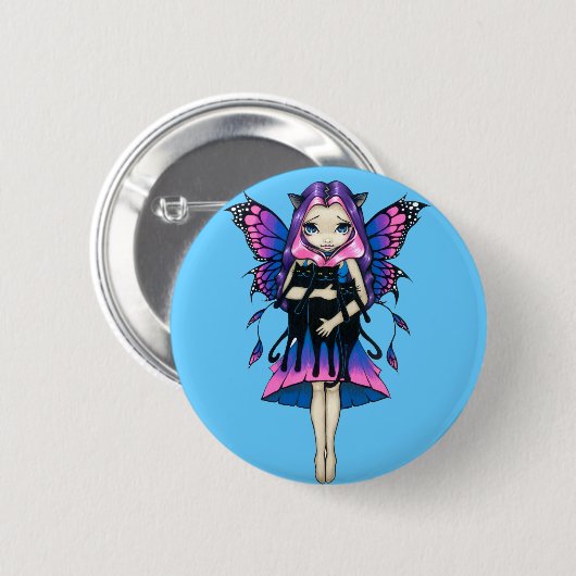 Button "Mijn drie Katten" (Voorkant /achterkant)