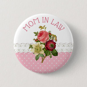 Button moeder in Law Rose Bouquet Wedding