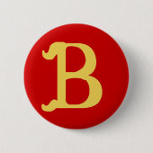 Button monogrammen met letter B (Voorkant)
