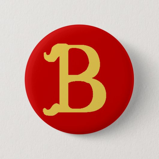 Button monogrammen met letter B (Voorkant)