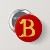 Button monogrammen met letter B (Voorkant /achterkant)