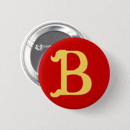 Button monogrammen met letter B (Voorkant /achterkant)