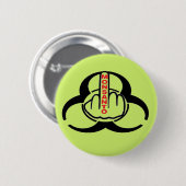 Button Monsanto Bio Hazard Flip (Voorkant /achterkant)