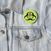 Button Monsanto Bio Hazard Flip (In situ)