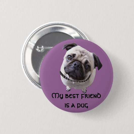 Button "Mops" (Voorkant /achterkant)