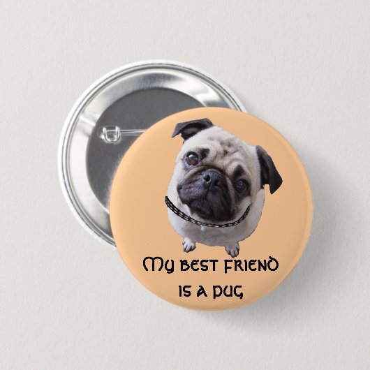 Button "Mops" (Voorkant /achterkant)