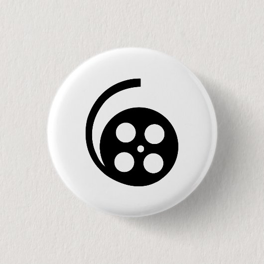 Button Movie Reel Pictogram (Voorkant)