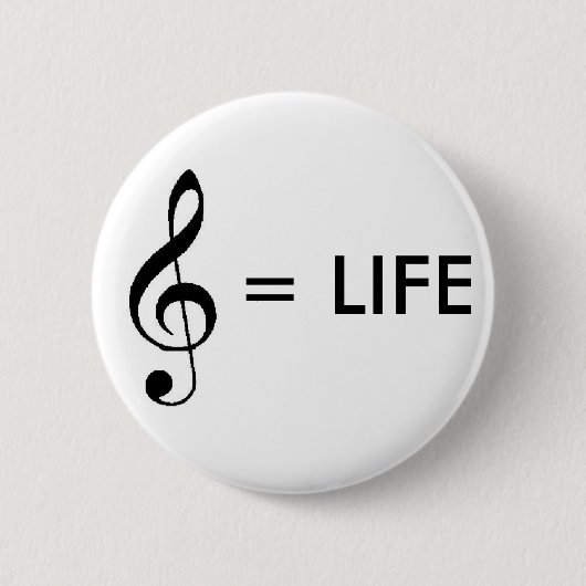 Button "Muziek is leven" (Voorkant)