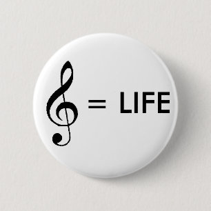 Button "Muziek is leven"