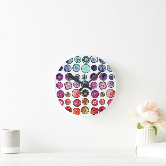 Button naaiklok ronde klok (Huis)