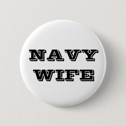 Button Navy Wife (Voorkant)