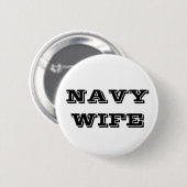 Button Navy Wife (Voorkant /achterkant)