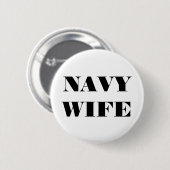 Button Navy Wife (Voorkant /achterkant)