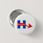 Button Nooit Hillary (Voorkant /achterkant)