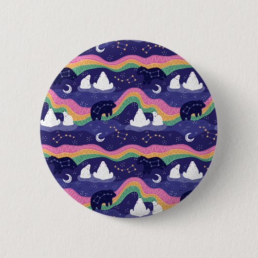 Button Noordelijke Lichten (Voorkant)