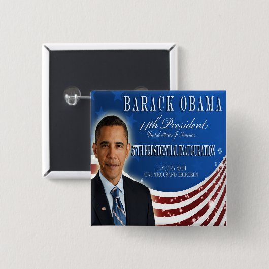 Button Obama Inauguration 2013 (Voorkant /achterkant)