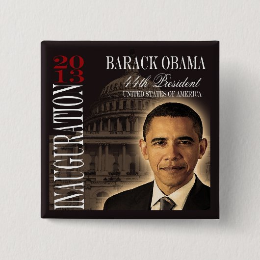 Button Obama Inauguration 2013 (Voorkant)