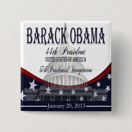 Button Obama Inauguration 2013 (Voorkant)
