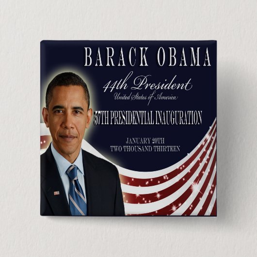 Button Obama Inauguration 2013 (Voorkant)